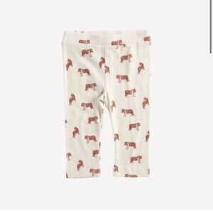Kate Quinn Classic Leggings Tiny Tiger Scatter Organic Cotton Skinny Rib Size 2T